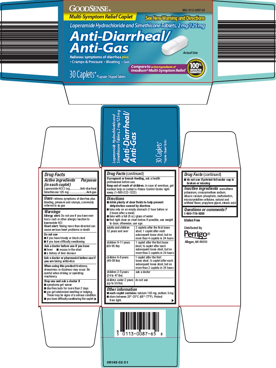 NDC 01130087 Good Sense Anti Diarrheal Anti Gas Loperamide